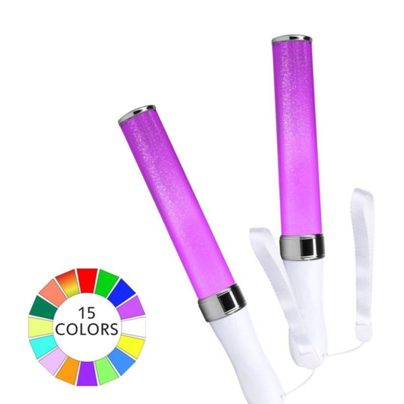 Glow Sticks Survival - 3W15 カラー LED 変色ライトスティック電池式 1pc 応援小道具パーティーコンサート結婚式キャンプ装飾