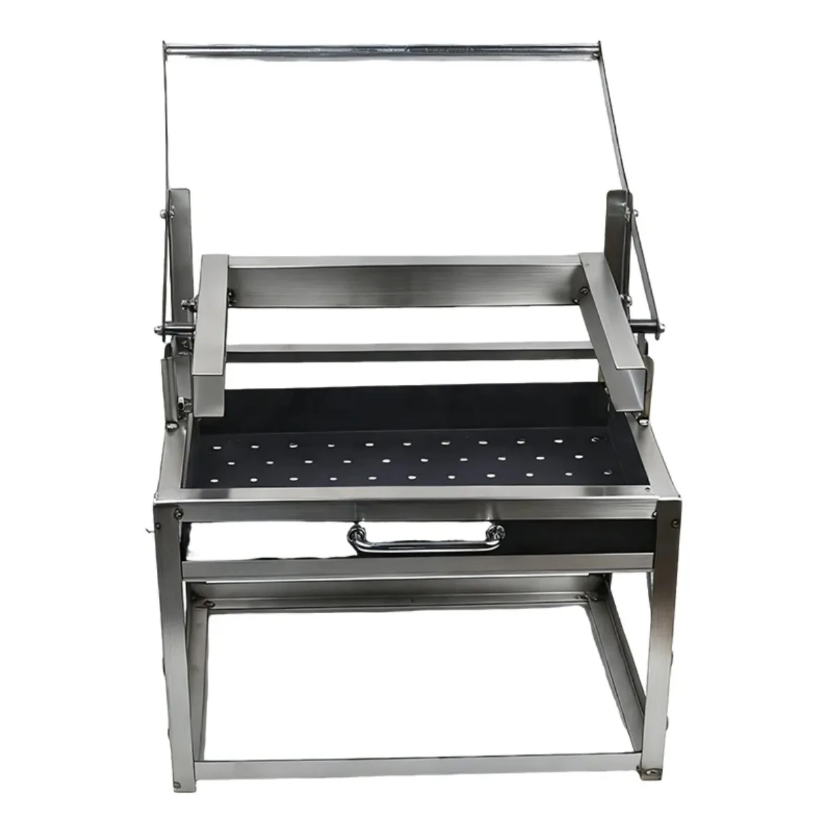 Outdoor Camping Grill - 耐久性のある自動回転BBQグリル、高さのある厚みのある恒温オーブン、中庭や屋外キャンプでのバーベキューに最適