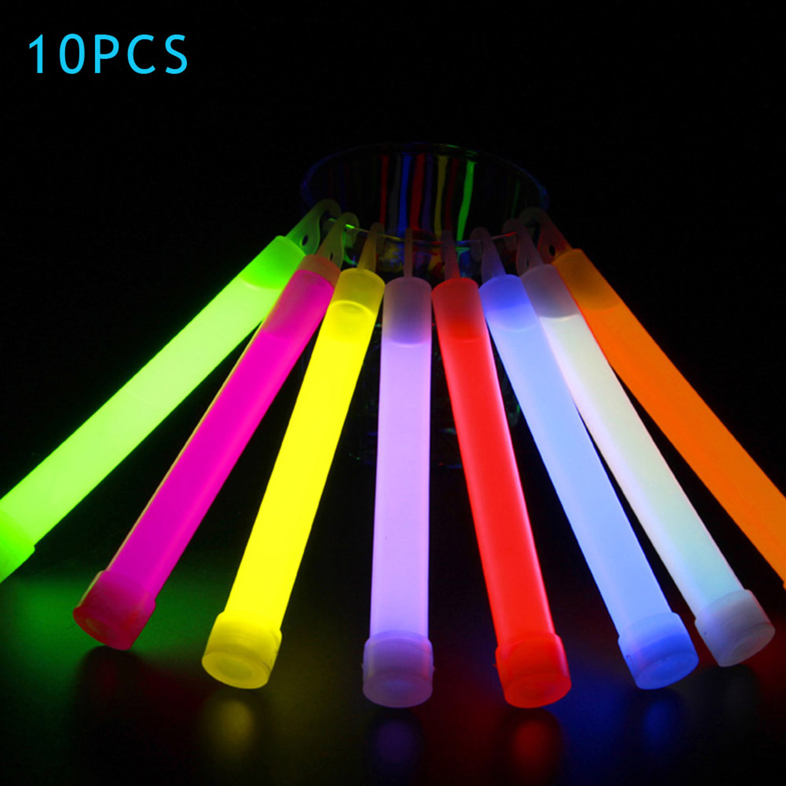 Glow Sticks Survival - 使い捨てのきらめくスティック,パーティーのお気に入りのセット,ミックスカラーのライトスティック,クリスマス,誕生日,キャンプアクティビティ