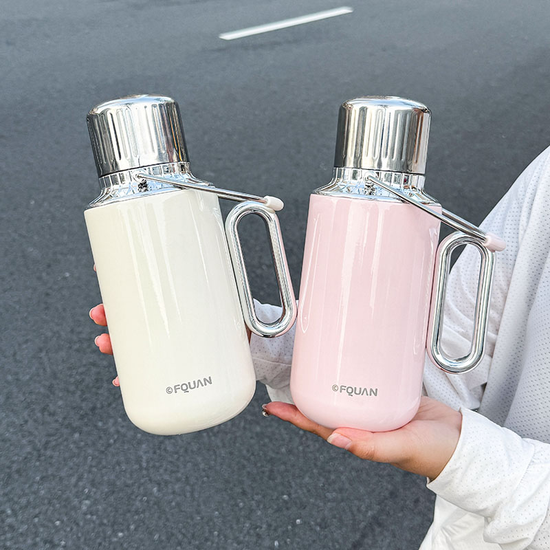 Vacuum Insulated Flask - 1個入りステンレス製保温保冷水筒、1000ML大容量携帯用魔法瓶、スポーツ用ポータブル真空カップ