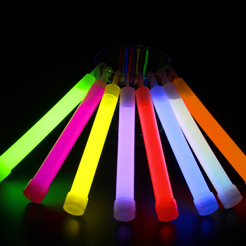 Glow Sticks Survival - 30 個グローライトスティック防水軍事コンサートパーティーライトスティックフック付きキャンプハイキングウォーキングフェスティバル用品