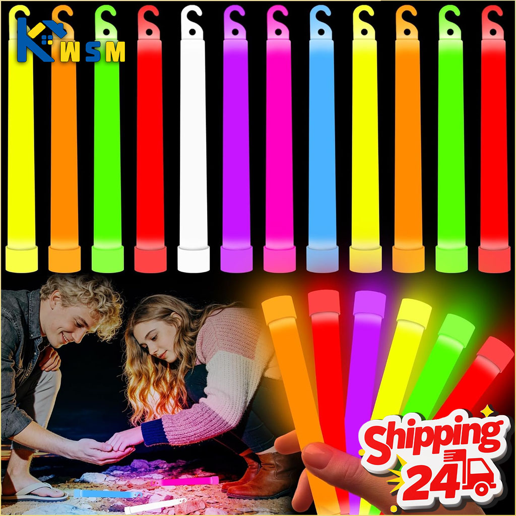 Glow Sticks Survival - 10-50本入り 光るスティック 明るく長持ち 防水性 化学発光ライト キャンプ