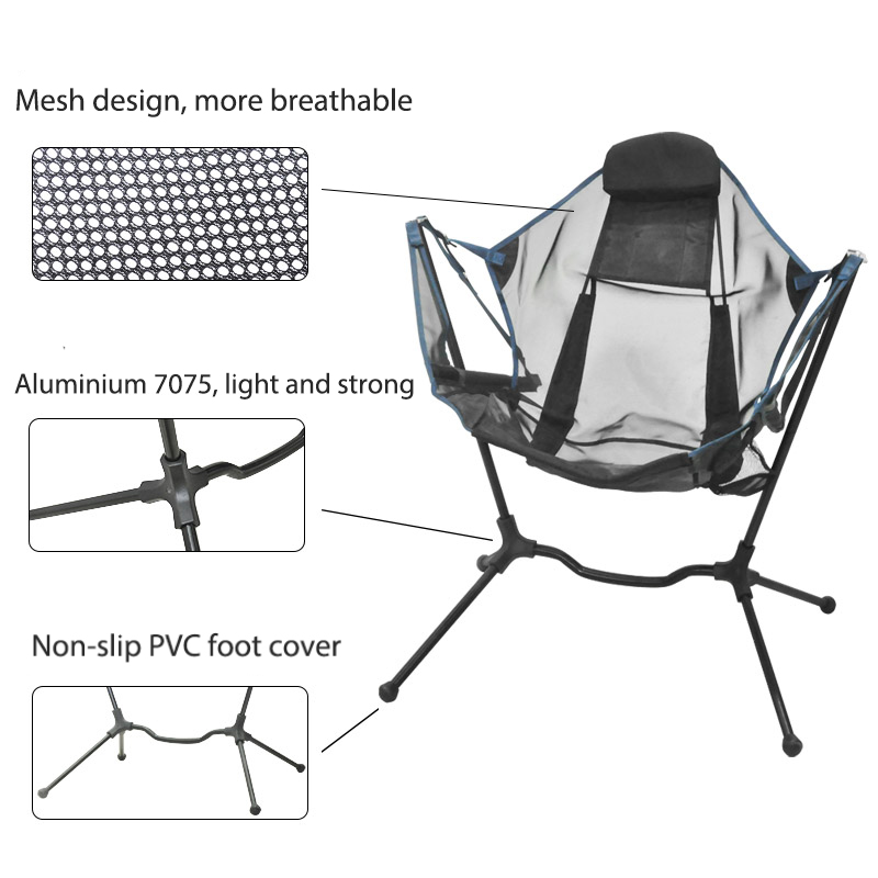 アウトドアトラベルチェア 折りたたみ式スイングハンモック ポ - Outdoor Camping Rocking Chair のレビューと価格