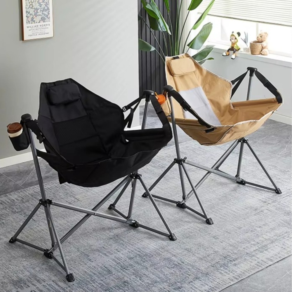 持ち運び可能な屋外用レジャーチェア。キャンプ用、ロッキングチ - Outdoor Camping Rocking Chair のレビューと価格