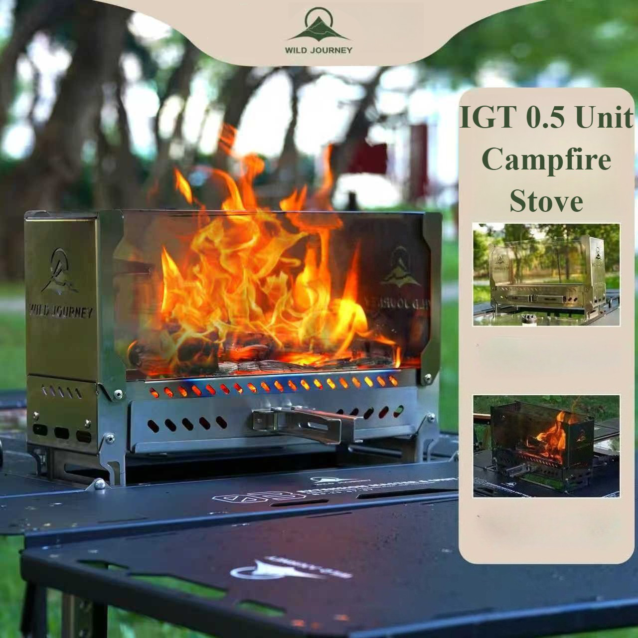 SmiloDon キャンプ折りたたみ式火鉢 IGT ハーフユ - Outdoor Camping Wood Stove のレビューと価格