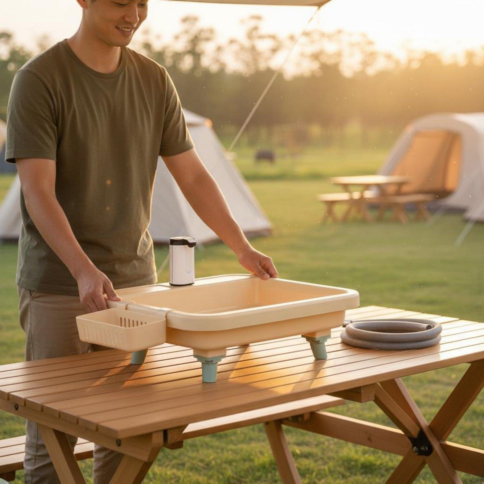 ポータブルキャンプシンク（内蔵蛇口とタイマー機能付き） -  - Outdoor Camp のレビューと価格