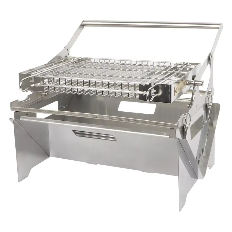 カスタム折りたたみ式ポータブル焚き火台グリルフリップBBQ焚 - Outdoor Camping Wood Stove のレビューと価格