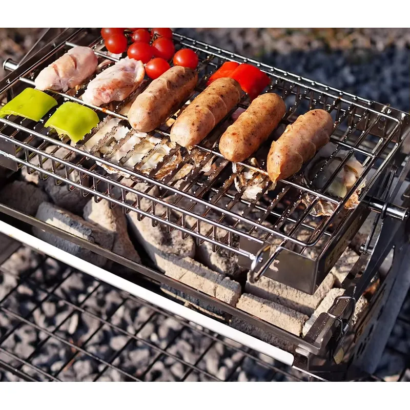 カスタム折りたたみ式ポータブル焚き火台グリルフリップBBQ焚 - Outdoor Camping Wood Stove のレビューと価格