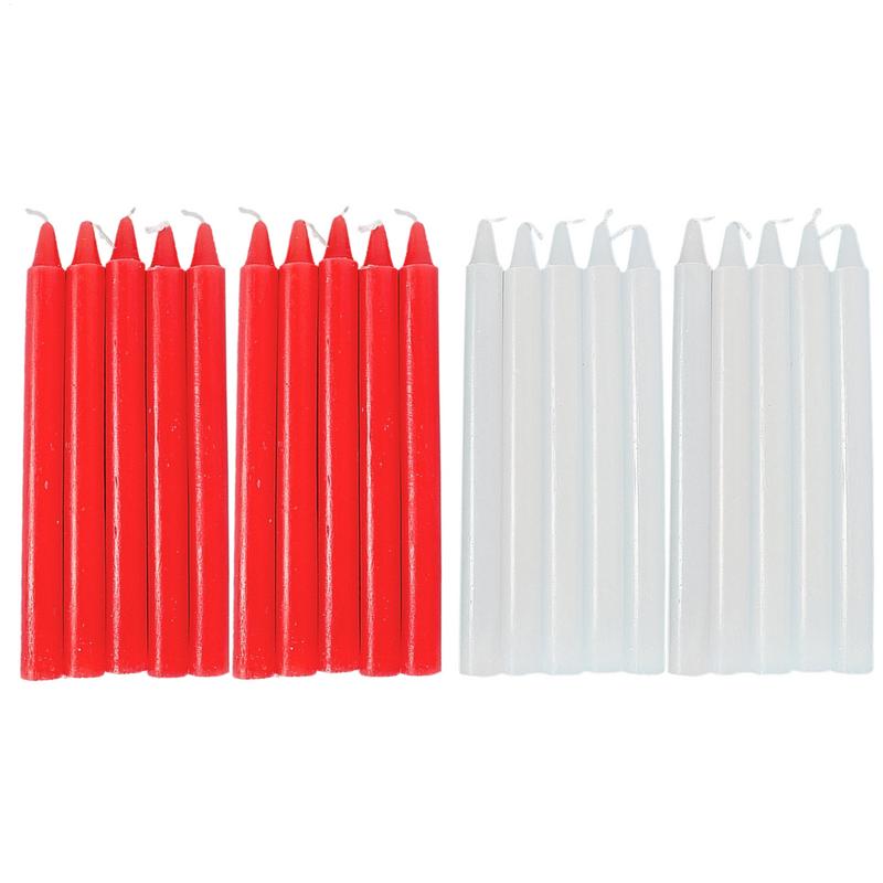 テーパーキャンドル 10X 天然ワックス無香料キャンドル サ - Glow Sticks Survival のレビューと価格