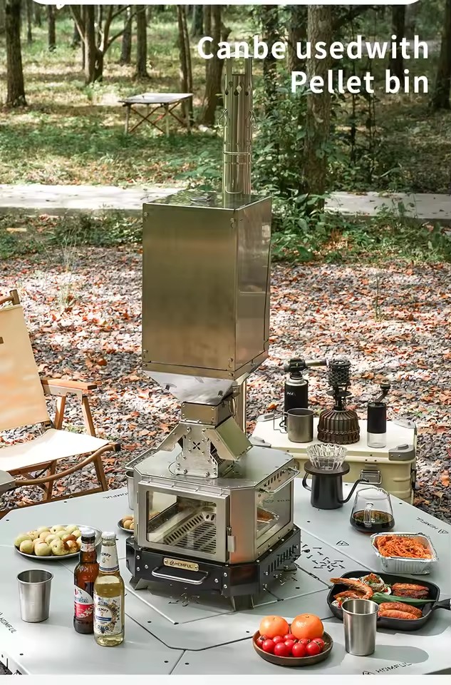 HOMFUL ポータブル薪ストーブ 家庭用暖房 薪焚き式 ポ - Outdoor Camping Wood Stove のレビューと価格