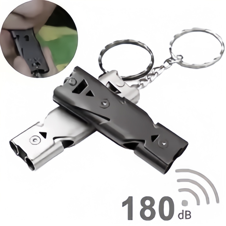 サバイバルホイッスルキーホルダー – 高デシベル、アウトドア - Outdoor Camping Youtube のレビューと価格
