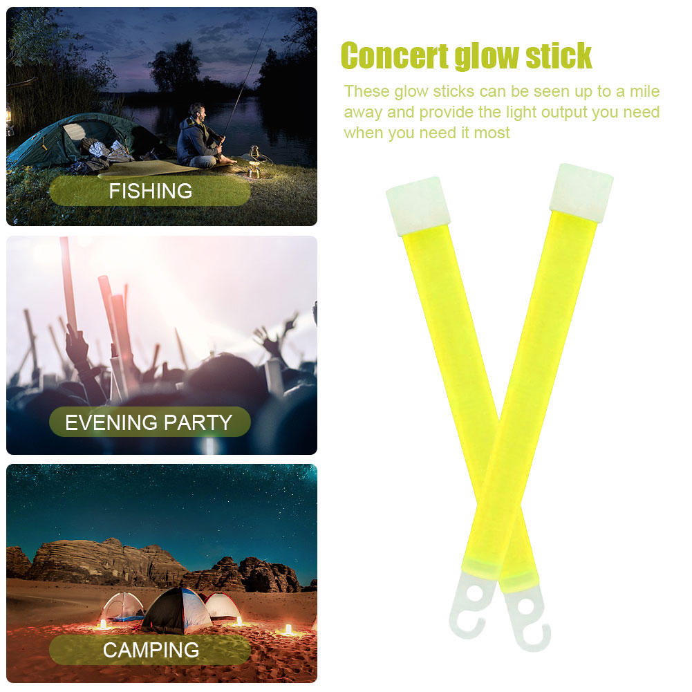 軍用グレードの発光棒。フック付きで、キャンプ、ハイキング、サ - Glow Sticks Survival のレビューと価格