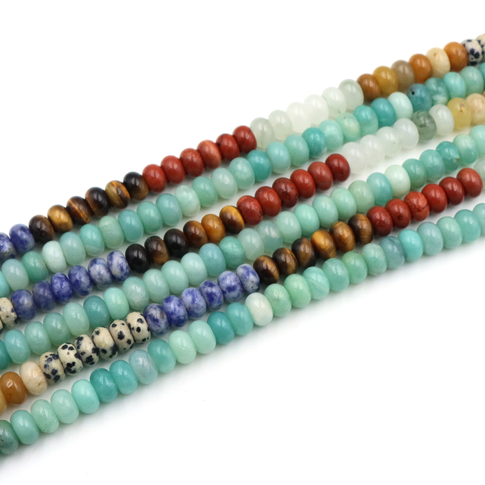 5x8mm天然石クリスタルホイールフラットビーズ手作りDIY - Paracord Bracelet のレビューと価格