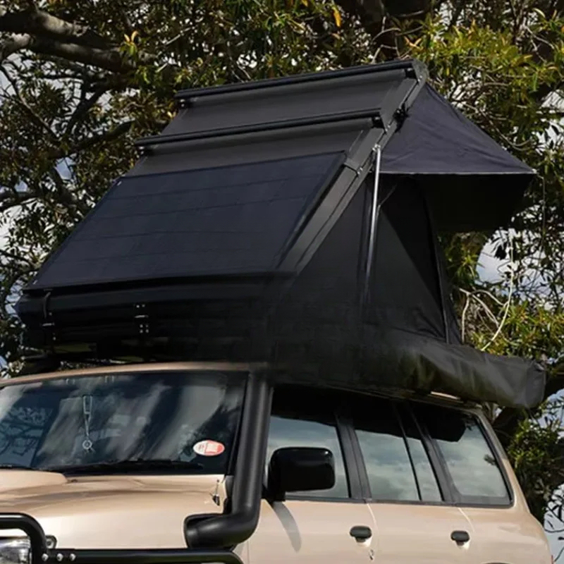 高品質3-4人用三角形アルミハードシェルルーフトップテント（ - Outdoor Camping Equipment のレビューと価格