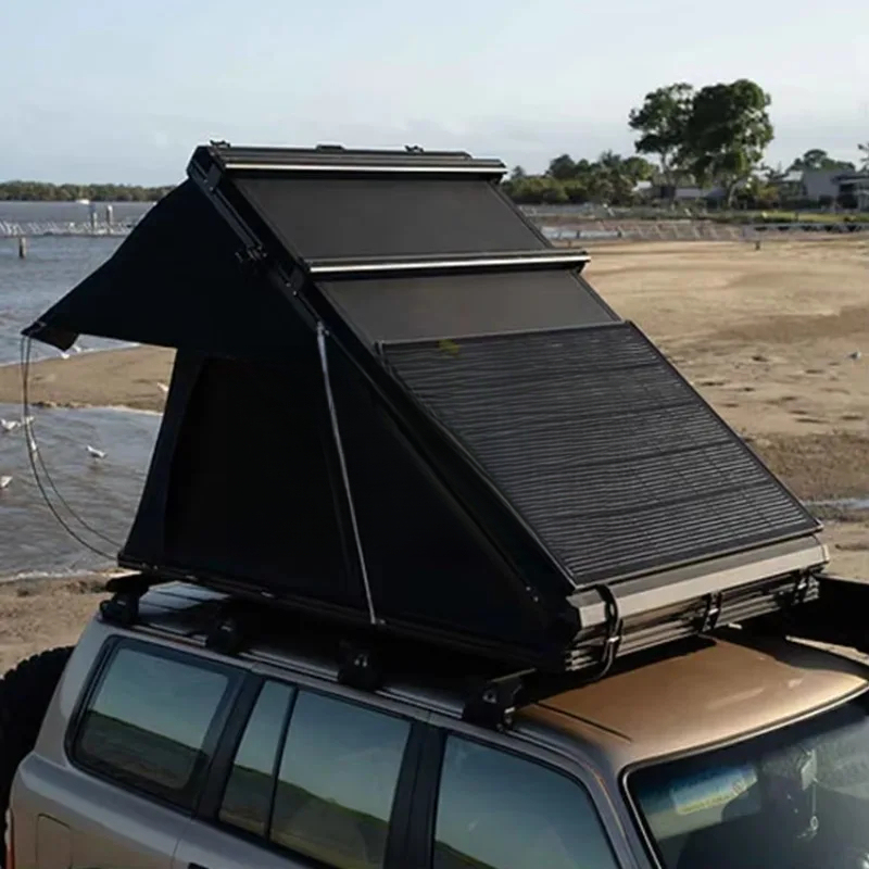 高品質3-4人用三角形アルミハードシェルルーフトップテント（ - Outdoor Camping Equipment のレビューと価格