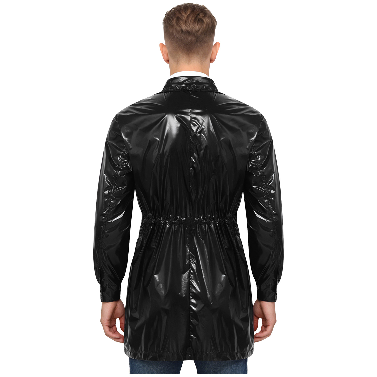 メンズ防水レインジャケットコートポケット付き長袖フロントジッ - Outdoor Camping Jacket のレビューと価格