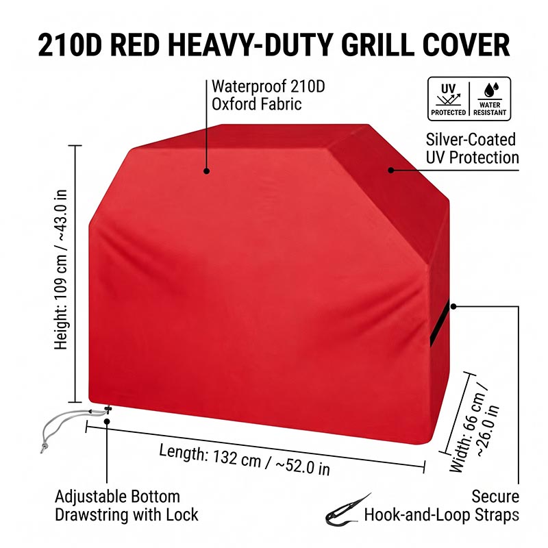 210D BBQカバー 防塵 防水 厚手 アウトドア グリル - Outdoor Camping Grill のレビューと価格