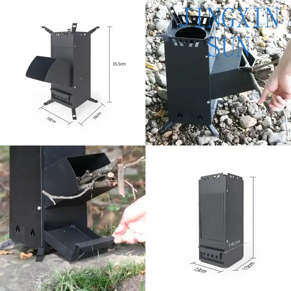 屋外用ポータブル薪ストーブ キャンプ ピクニック ハイキング - Outdoor Camping Wood Stove のレビューと価格