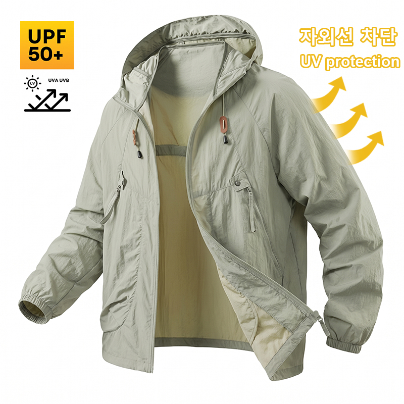 UPF50+ メンズ日焼け止めフィッシングジャケット 防水  - Outdoor Camping Jacket のレビューと価格