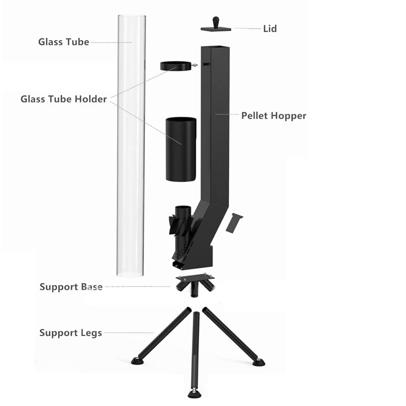 屋外キャンプ、冬用ペレットストーブ、垂直型薪ストーブ、庭用暖 - Outdoor Camping Wood Stove のレビューと価格