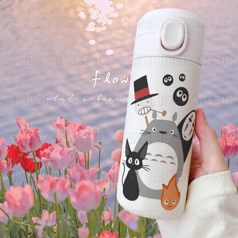 となりのトトロ アニメプリント ステンレス真空断熱カップ 大 - Vacuum Insulated Flask のレビューと価格