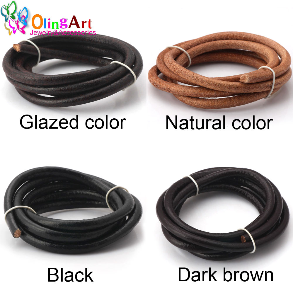 Olingart-ネックレス用レザーコード,ラウンドコード, - Paracord Bracelet のレビューと価格