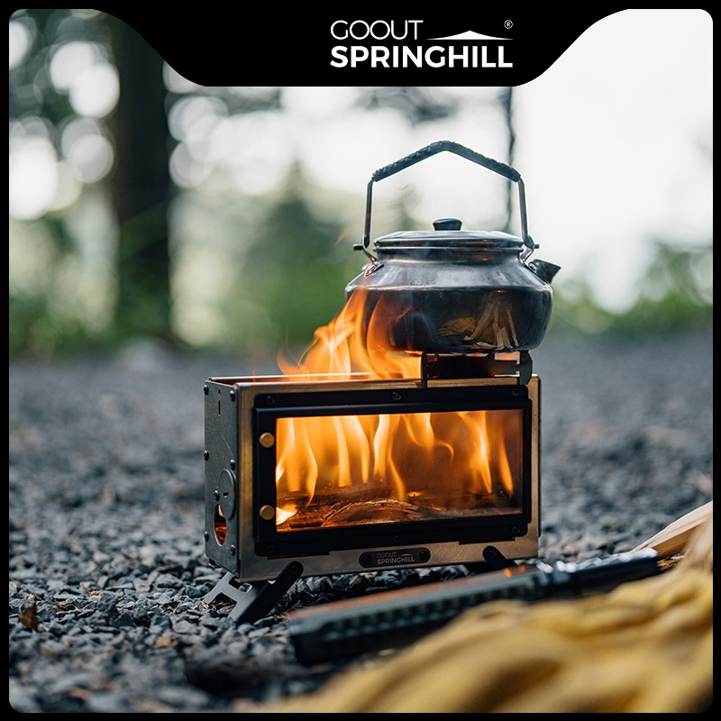 Goout スプリングヒル ウッドストーブ ポータブル薪スト - Outdoor Camping Wood Stove のレビューと価格