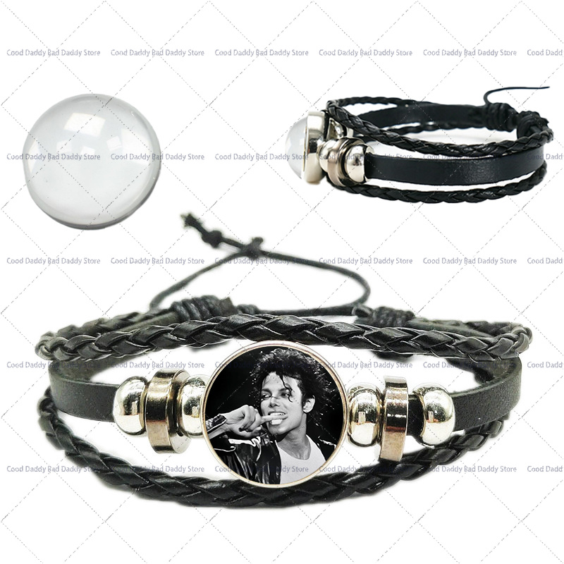 マイケル・ジャクソン織り手編みロープブレスレット メンズ レ - Paracord Bracelet のレビューと価格