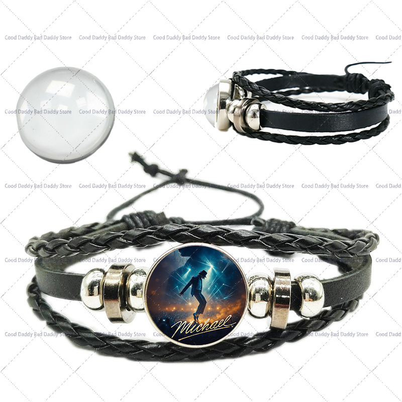マイケル・ジャクソン織り手編みロープブレスレット メンズ レ - Paracord Bracelet のレビューと価格