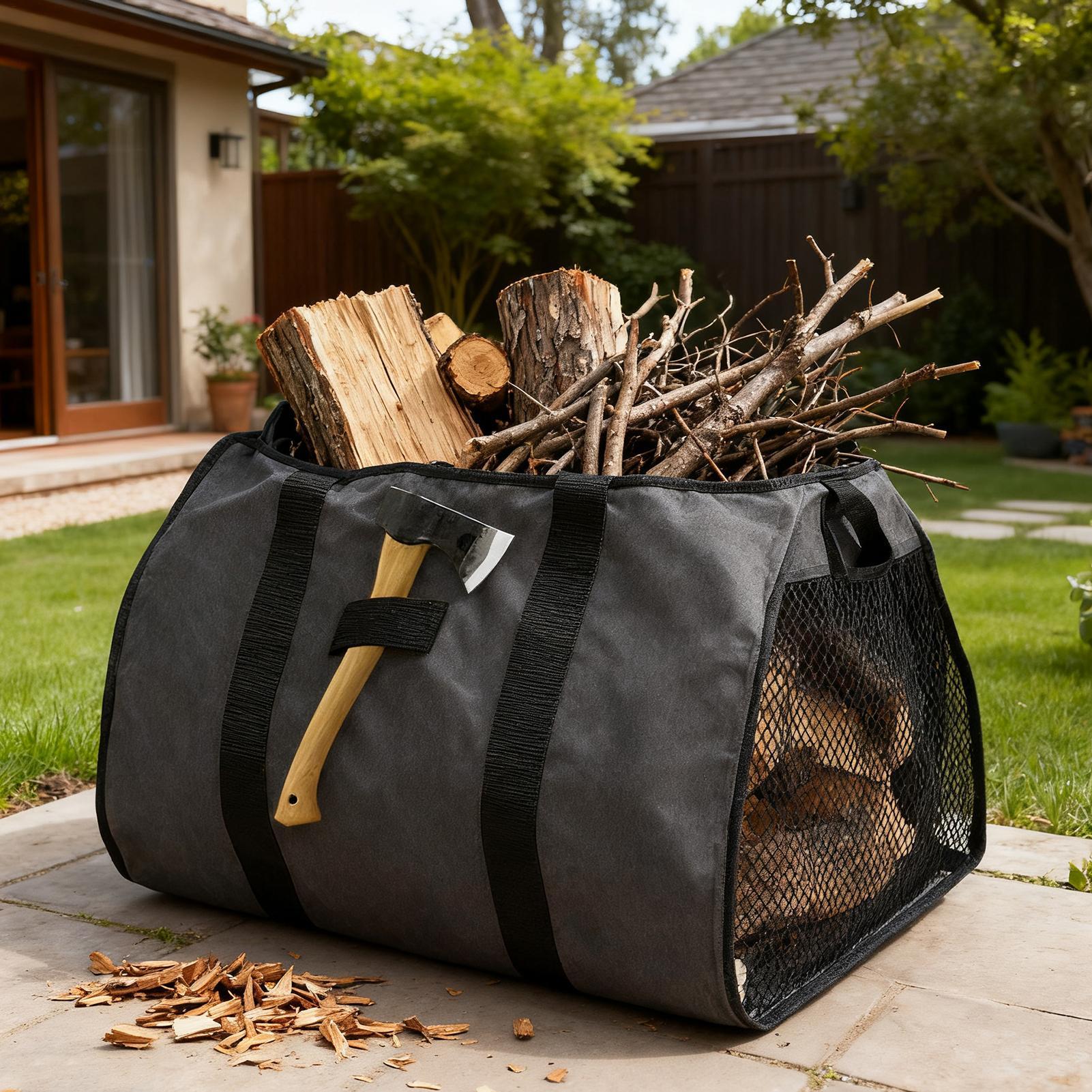 薪キャリア大型ポータブルトート防水木材キャリングバッグウッド - Outdoor Camping Wood Stove のレビューと価格