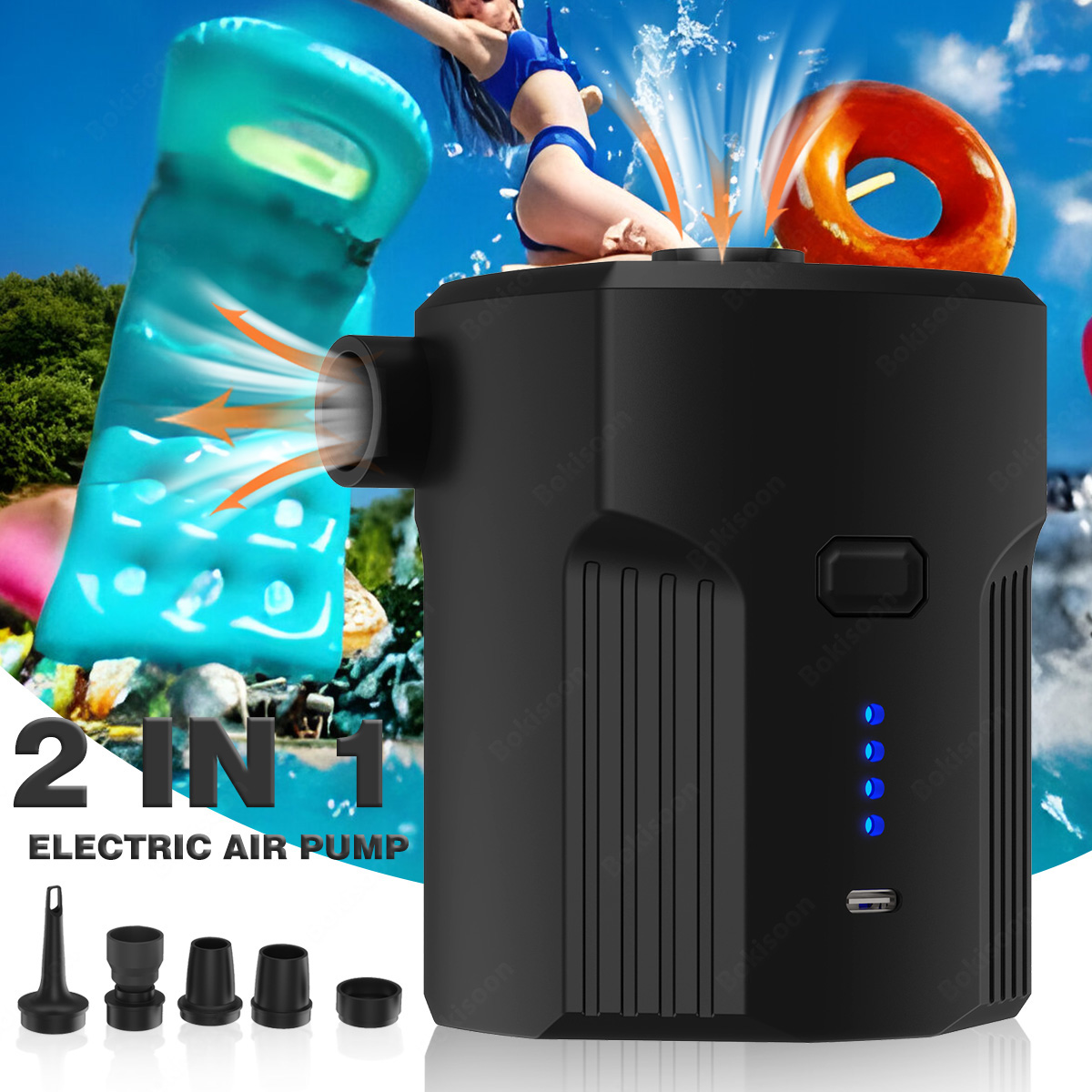 屋外キャンプ、エアマットレスベッド、ボート、クッション、ソフ - Outdoor Inflatable Camping Tent With Air Pump のレビューと価格