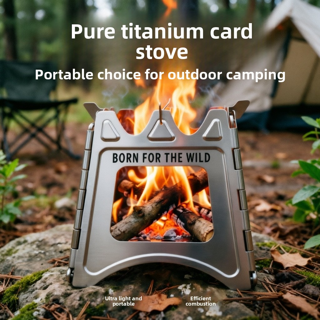 TiForge コンパクト折りたたみ式チタン製ウッドストーブ - Outdoor Camping Wood Stove のレビューと価格