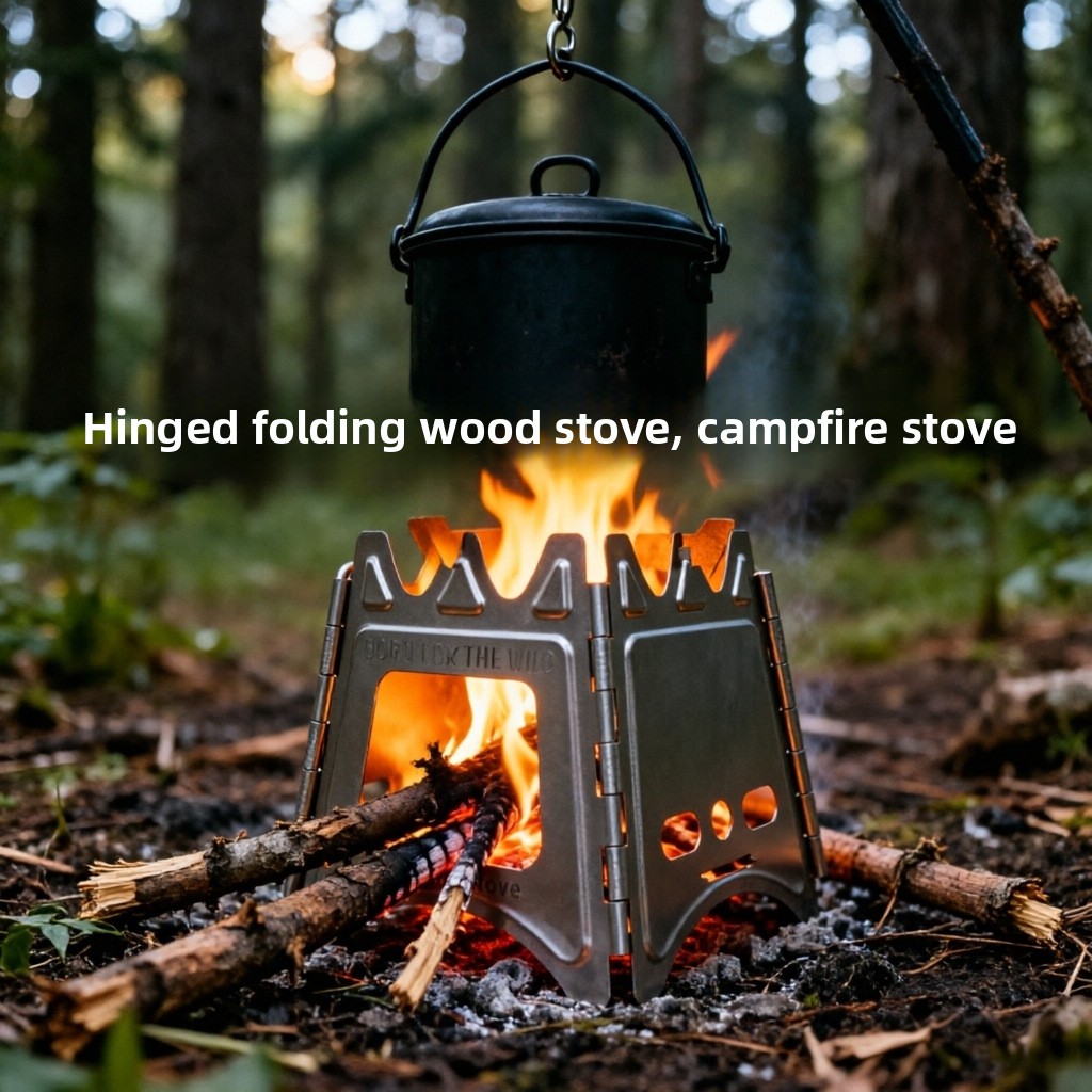 TiForge コンパクト折りたたみ式チタン製ウッドストーブ - Outdoor Camping Wood Stove のレビューと価格