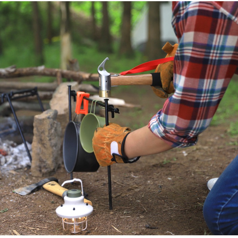 屋外BBQグリル用耐熱・難燃性グローブ 牛革製高温耐性溶接グ - Outdoor Camping Grill のレビューと価格
