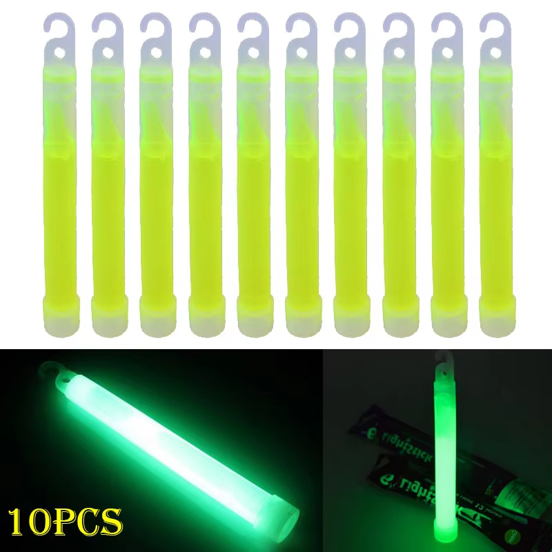 1-20本入りフック付きグロースティック 6インチ蛍光ライト - Glow Sticks Survival のレビューと価格
