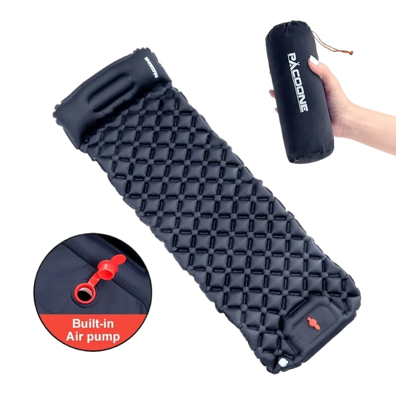 インフレータブルマットレス アウトドアキャンプ用インフレータ - Outdoor Inflatable Camping Tent With Air Pump のレビューと価格