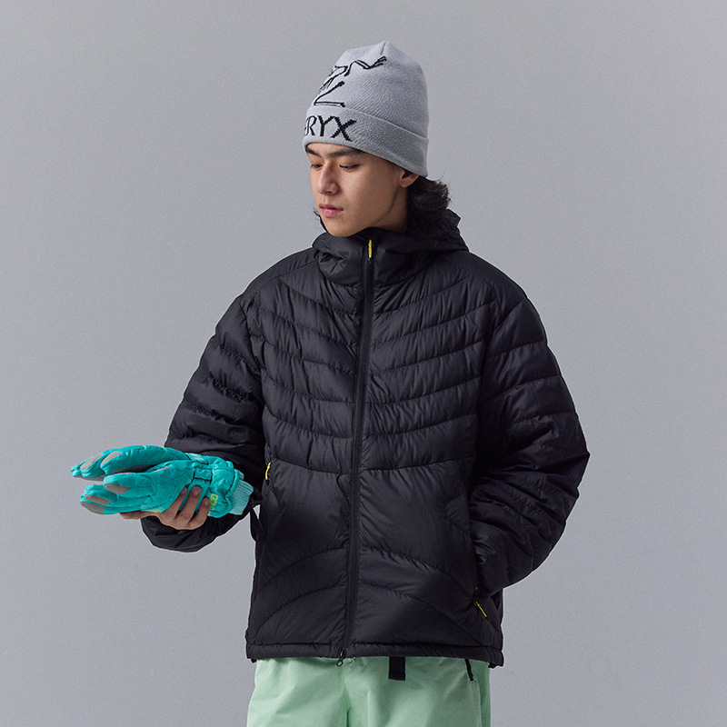 品質防水 90% ホワイトダウンジャケット男性女性フード付き - Outdoor Camping Jacket のレビューと価格