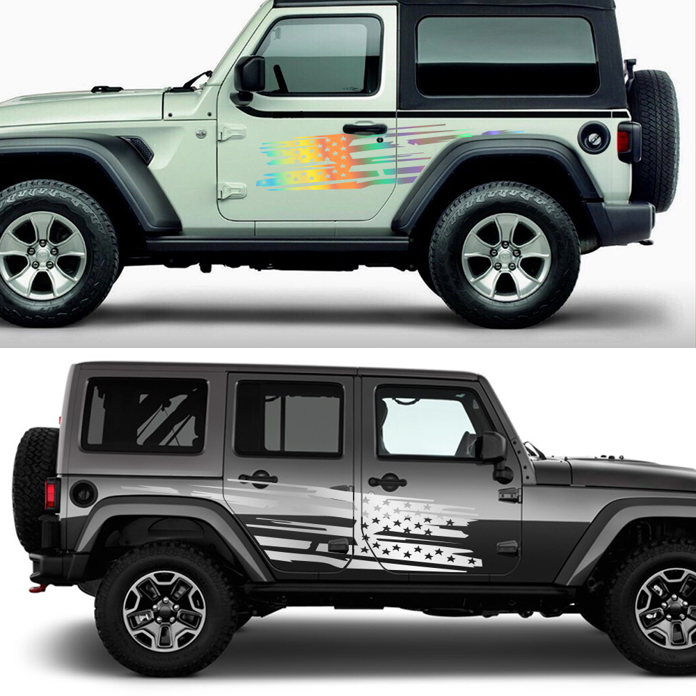 Jk jl tyj無制限の自己粘着性の車のドア用の自己接着剤 - Outdoor Camping Jeep のレビューと価格